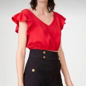 Red Club Monaco Crop Top - XS
